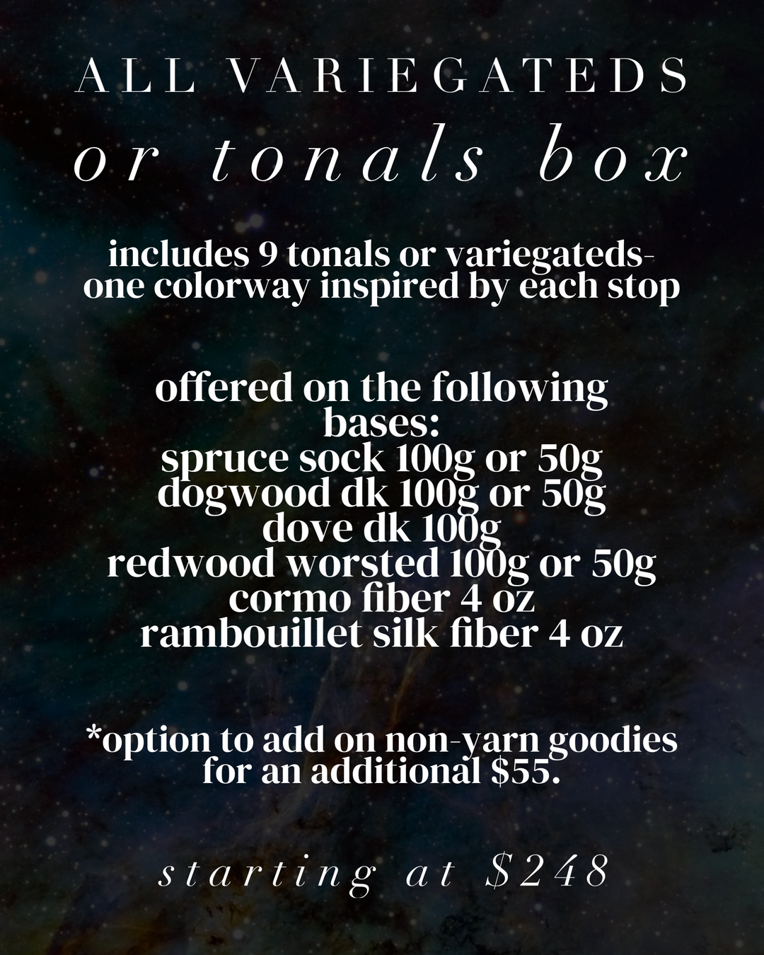 Traveling the Universe Tonals Box