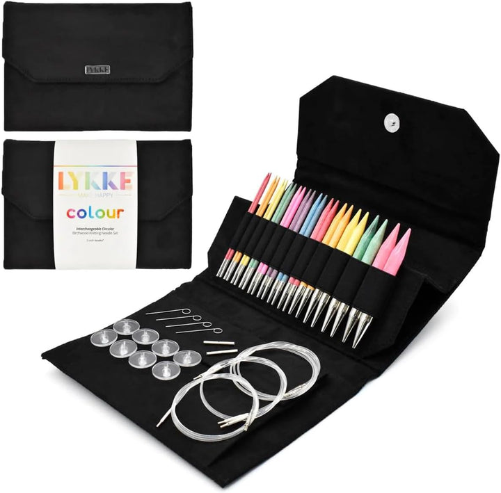 Lykke Colour Interchangeable Circular Birchwood Knitting Needle Set